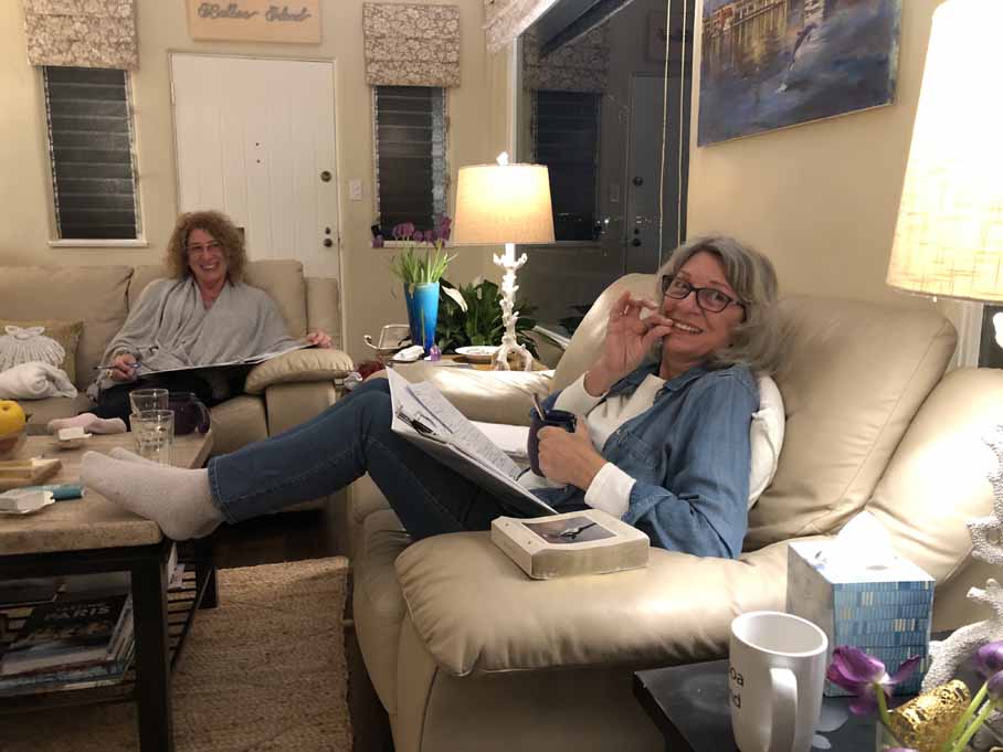 Authors enjoying time together at a retreat
